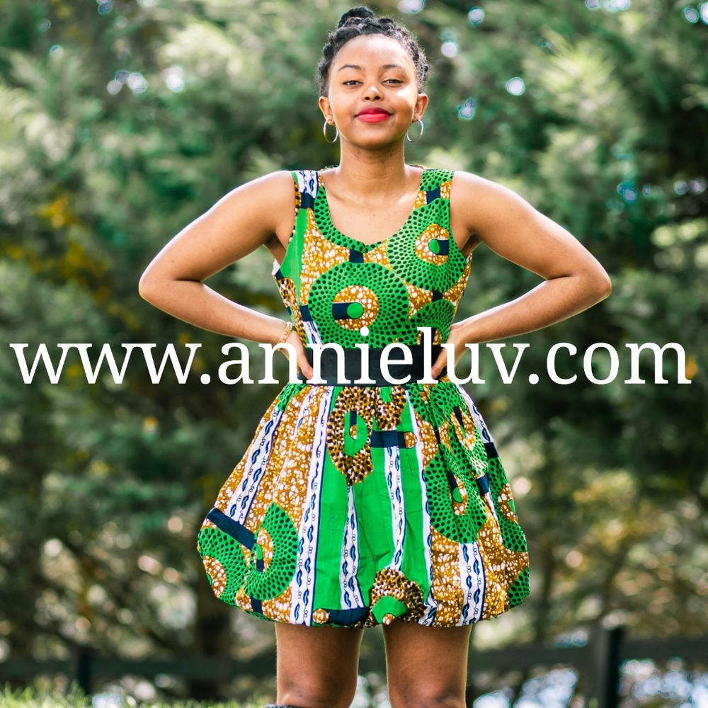 African Print Ankara Bubble Mini